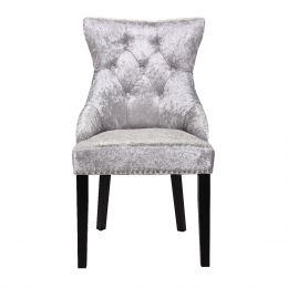 Silver Velvet Dining Chair