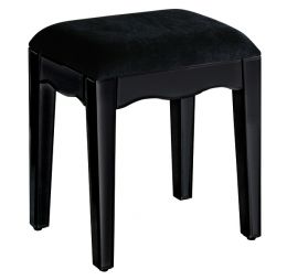 Black Mirrored Stool