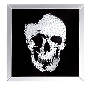 Floating Crystal Skull Wall Mirror