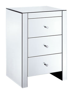 3 Drawer clear Bedside table