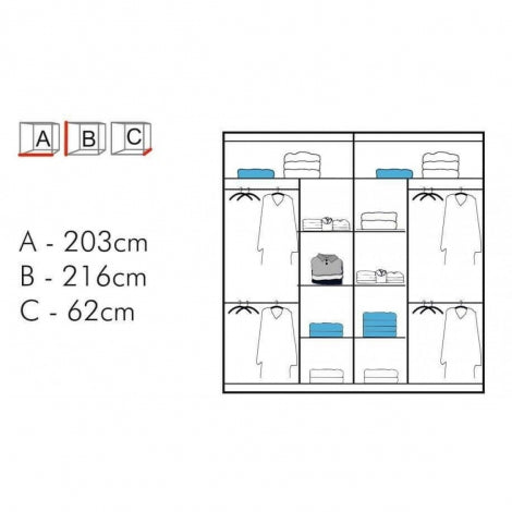 Mimi Mirrored  Door Sliding Wardrobe