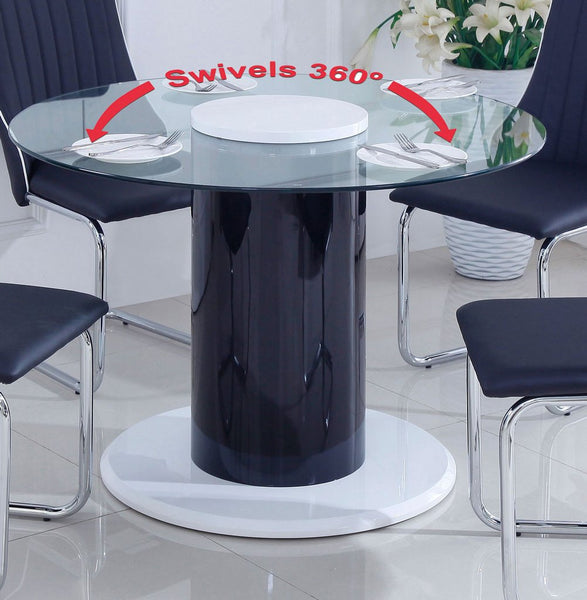 ROTANTE ROTATABLE 360° ROUND DINING TABLE AND 4 CHAIRS